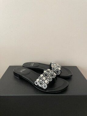 STUART WEITZMAN Patent Leather Flats Sandals